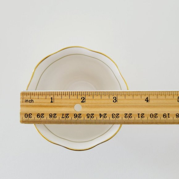 Rosina Water Lily Teacup & Saucer July Flower of the Month, Pink Black & Yellow - Picture 15 of 15